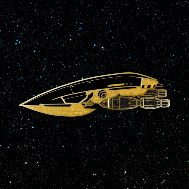 Find Out Spaceship Pin