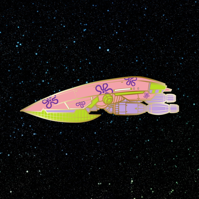 Find Out Spaceship Pin